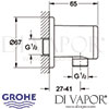 Grohe Relexa Shower Outlet Elbow Dimensions